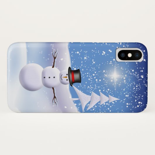 雪だるまiPhoneケース Case-Mate iPhoneケース (裏面(横))