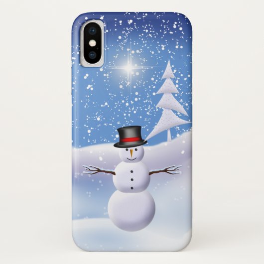 雪だるまiPhoneケース Case-Mate iPhoneケース (裏面)