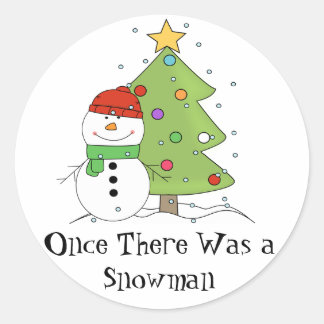 雪だるまLDSプライマリークリスマス ラウンドシール
