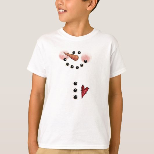 雪だるまTシャツ Tシャツ (正面)