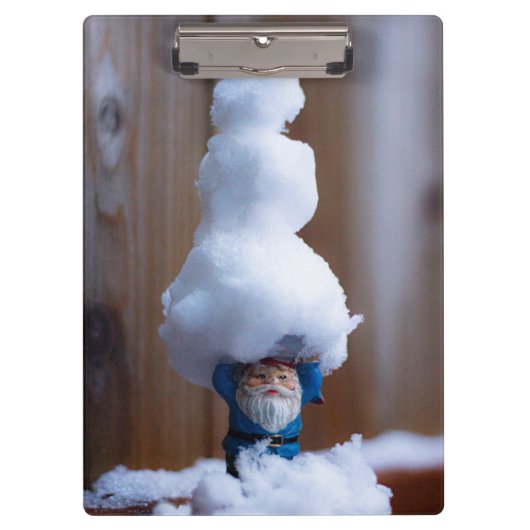雪だるまVを建てた クリップボード (正面)