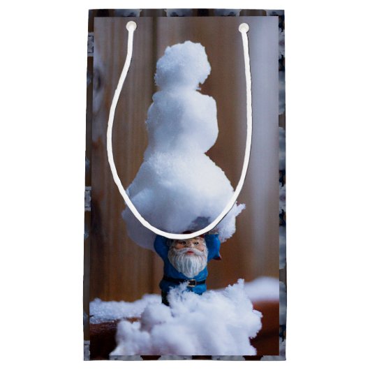 雪だるまV スモールペーパーバッグ (正面)
