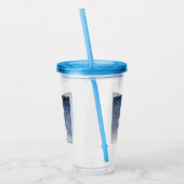 雪だるまw/BG – アクリルカップ アクリルタンブラー (左)