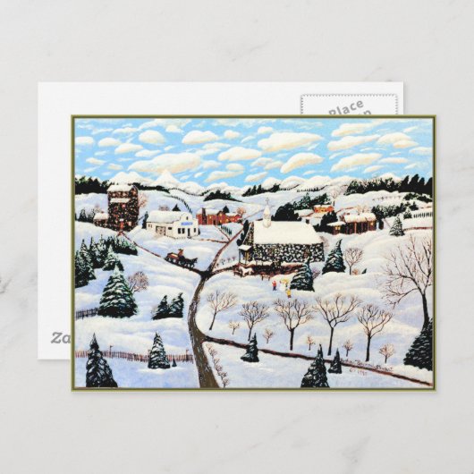 雪だ ポストカード (正面/裏面)