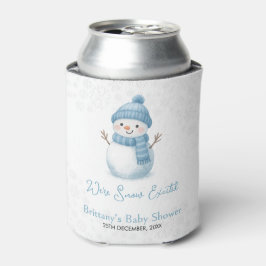 雪だ!雪だ!赤ちゃんのシャワーパーティー 缶クーラー