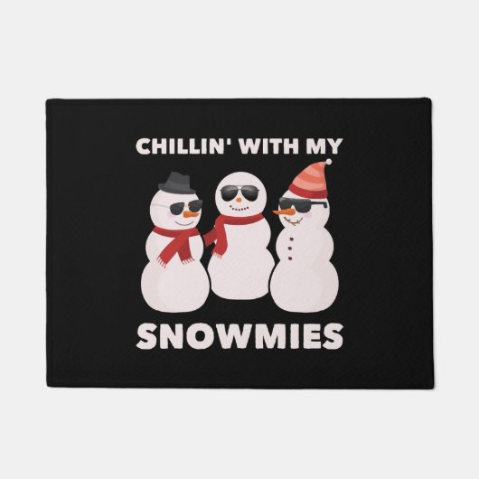 雪で冷たい ドアマット (正面)