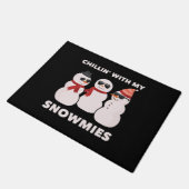 雪で冷たい ドアマット (アングル)