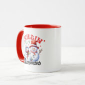 雪で凍え気味だ マグカップ (正面左)