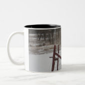 雪で段階 ツートーンマグカップ (左)