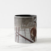 雪で段階 ツートーンマグカップ (中央)