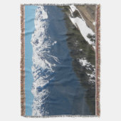 雪で覆われたオリンピックマウンテンズ スローブランケット (正面縦)