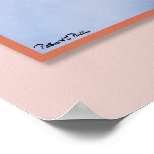 雪で覆われたピンクのチューリップ ポスター (角)