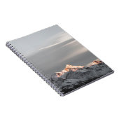 雪で覆われた山々 ノートブック (右側)