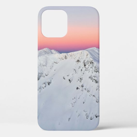 雪で覆われた山頂 Case-Mate iPhoneケース (裏面)