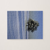 雪で覆われた景色の木 ジグソーパズル (横)