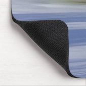 雪で覆われた景色の木 マウスパッド (コーナー)