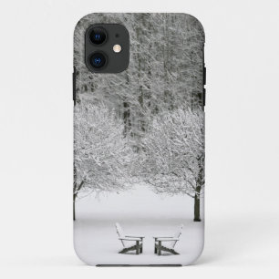 雪で覆われた景色 iPhone 11 ケース