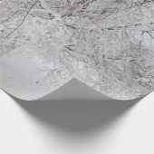 雪で覆われた木の包装紙-米国 ラッピングペーパー (角)