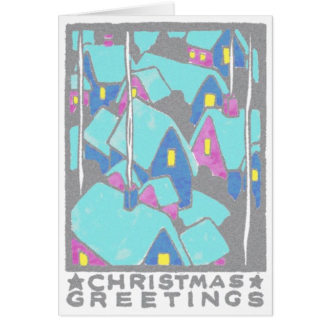 雪で覆われた村 (正面)