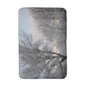 雪で覆われた枝 バスマット (正面縦)