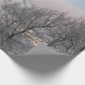 雪で覆われた枝 ラッピングペーパー (角)