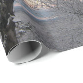 雪で覆われた枝 ラッピングペーパー (ロールコーナー)