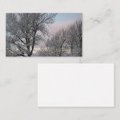 雪で覆われた枝 名刺 (正面/裏面)