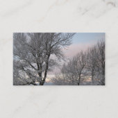雪で覆われた枝 名刺 (正面)