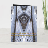 雪で覆われた橋カードのエコー カード (裏面)