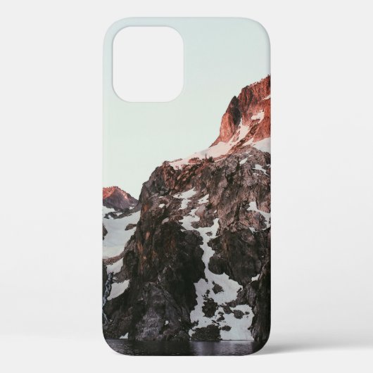 雪で覆われた水の体山 Case-Mate iPhoneケース (裏面)