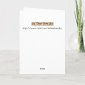 雪で遊びます、挨拶状 カード (裏面)