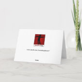 雪で遊んでいるかわいい恐竜! シーズンカード (裏面)