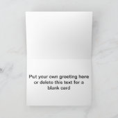 雪で遊んでいるかわいい恐竜! シーズンカード (内部)