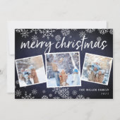 雪で降り込む|ホリデーフォトカード シーズンカード (正面)