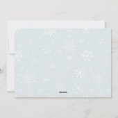 雪で降り込む|ホリデーフォトカード シーズンカード (裏面)