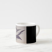 雪で飛んでいるカラス エスプレッソカップ (正面右)