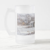 雪でFinley Dam曇りガラスのビアマグ フロストグラスビールジョッキ (左)