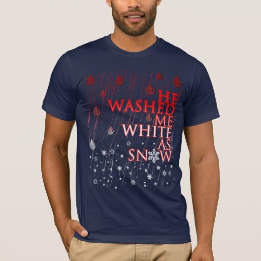 雪として白 Tシャツ (正面)