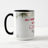 「雪とクッキー」暖かく、居心地の良い、懐かしい コーヒーマグカップ (左)