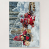 雪と人形のパズル ジグソーパズル (縦)