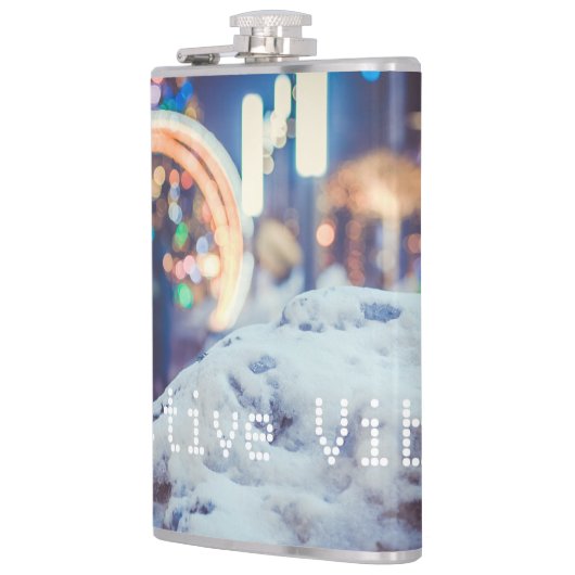 雪と冬の光 フラスク (左)