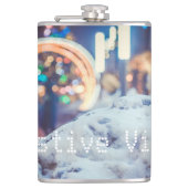 雪と冬の光 フラスク (正面)