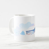 雪と家 コーヒーマグカップ (正面左)