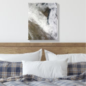 雪と寒さの衛星表示 キャンバスプリント (インサイチュ (寝室))