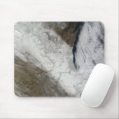 雪と寒さの衛星表示 マウスパッド (マウス)