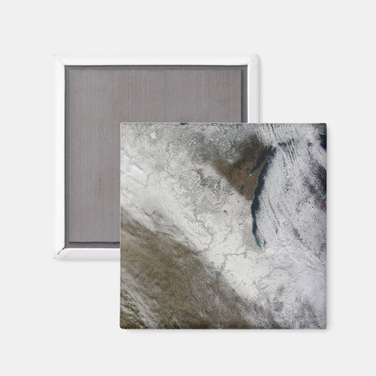 雪と寒さの衛星表示 マグネット (正面/裏面)