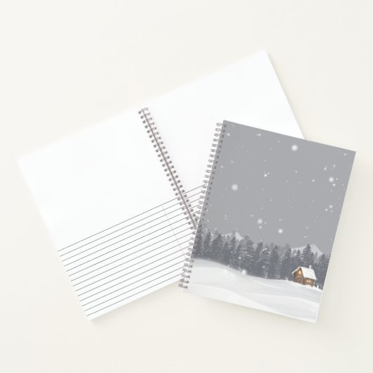 雪と小屋 ノートブック (内部)