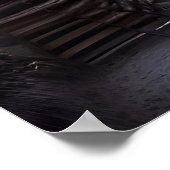 雪と山の村 | AIアートポスター ポスター (角)