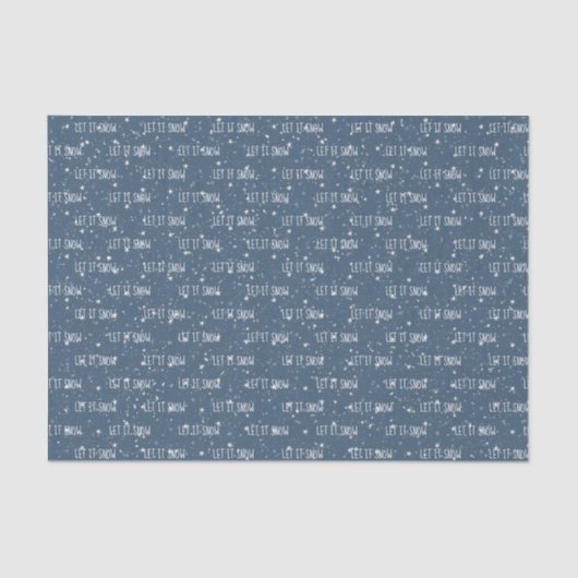 雪と星に雪の文字を置く 薄葉紙 (正面)