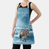 雪と木の冬のシーン(M) エプロン (インサイチュ)